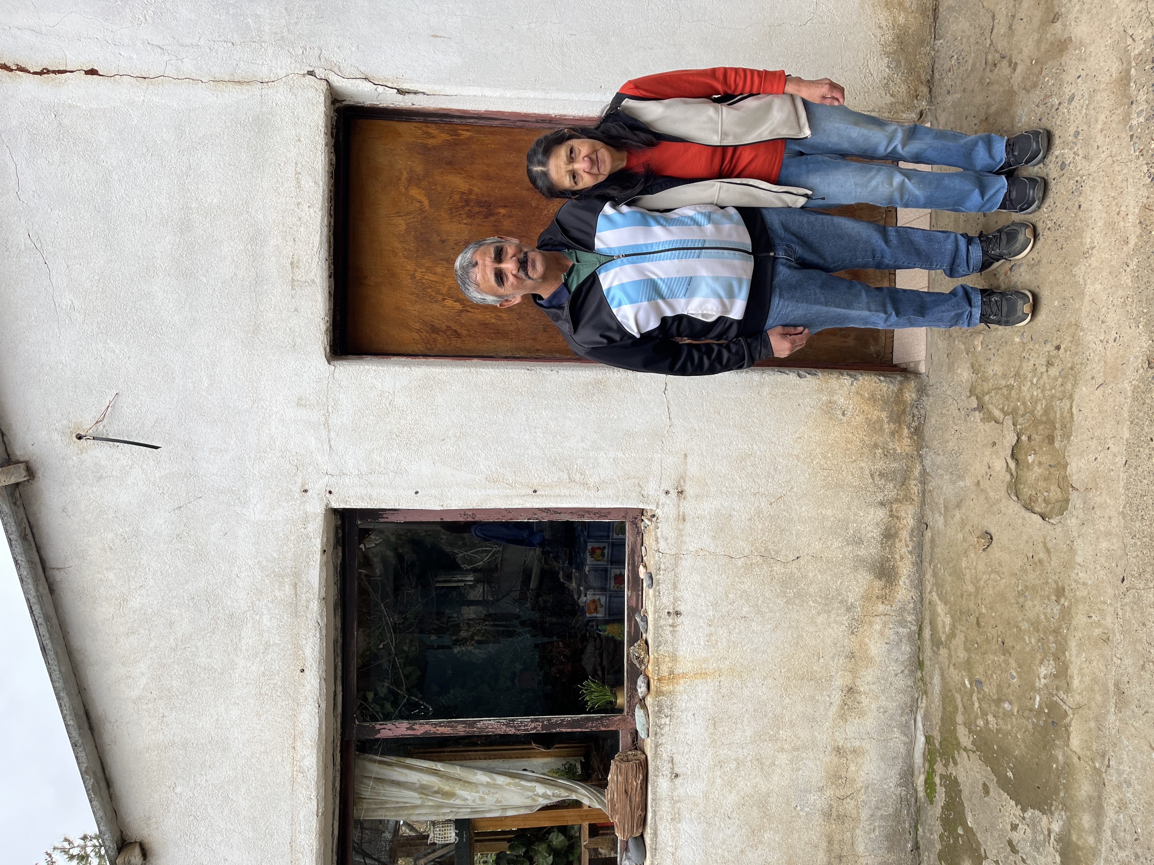 Teresa y Zenón en Huinganco